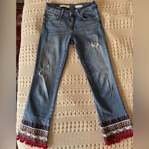 Anthropologie Pilcro and the letterpress Cropped jeans